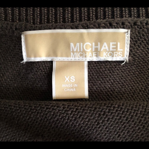 Michael Kors One Shoulder Sweater size XS Brown - Picture 2 of 3